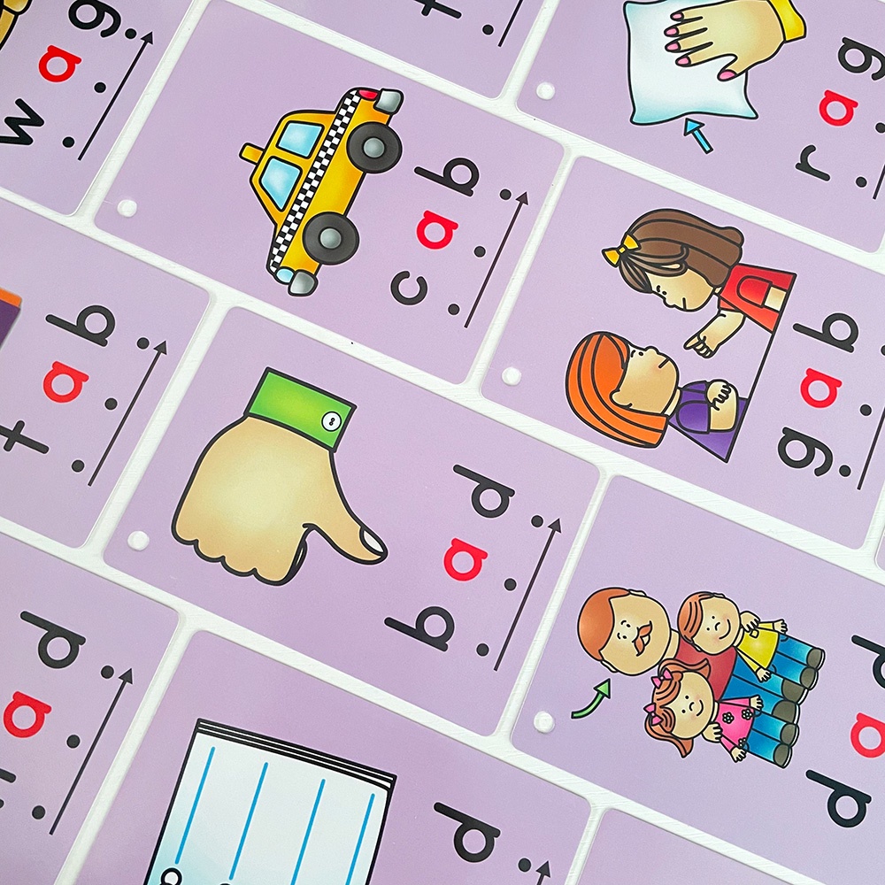 131 Cards Phonics CVC Words Flashcards Sight Word Flash รูปที่ 8