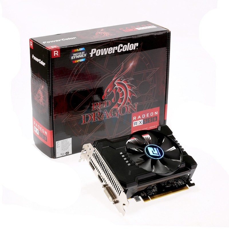 2GB GDDR5 AMD RX550 PowerColor RED Dragon