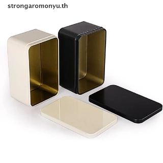 strengaromonyu 1 ชิ้นกล่องดีบุกโลหะดีบุก Jars Iron Tea Box Case Small Things Storage Box