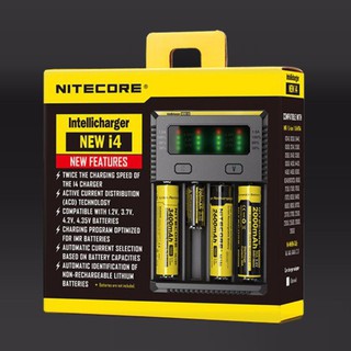 เครื่องชาร์จแบตอัจฉริยะ Nitecore  New i4 ของแท้