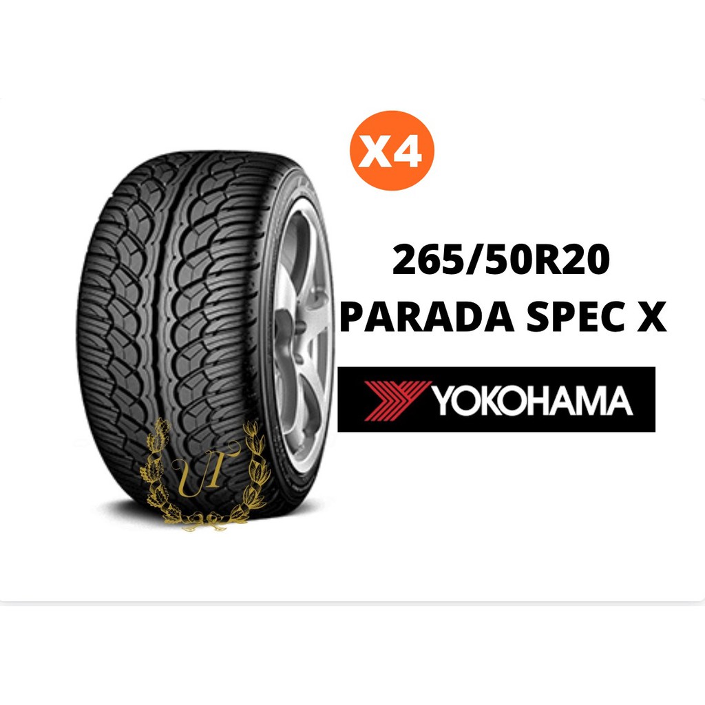 ยางรถยนต์ 265/50R20 PARADA SPEC X YOKOHAMA set 4 เส้น