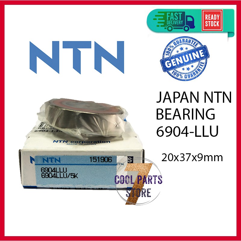 6904 LLU NTN Japan Bearing 6904-LLU (20 X 37 X 9mm)
