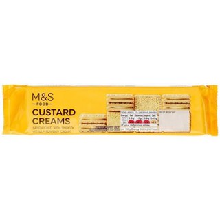 คัสตาร์ด ครีม  บิสกิต Custard cream biscuit Marks&amp;Spencer 150กรัม