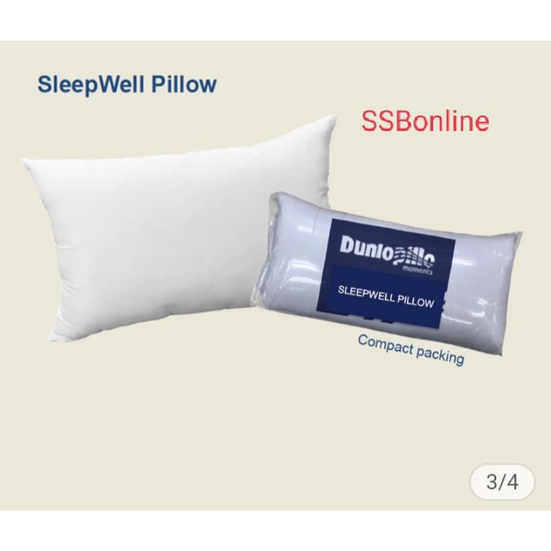 DUNLOPILLO SLEEP WELL ROLL PACK PILLOW