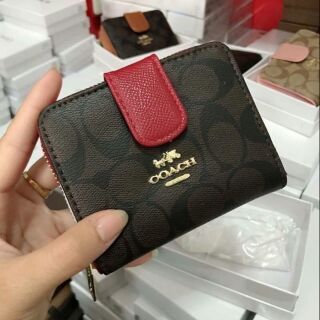 กระเป๋าสตางค์ Coach สองพับ  ใบสั้น 3 in 1 พกพาง่าย