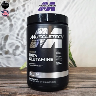 [Muscletech] Platinum 100% Glutamine Unflavored 300 g ผง กลูตามีน ไม่มีรสชาติ L-Glutamine