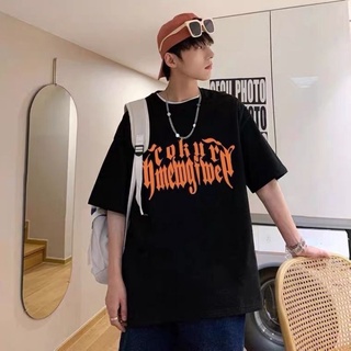 ⚡️ พร้อมส่ง⚡️เสื้อทีเชิร์ตเสื้อยืดคอกลมแฟชั่น