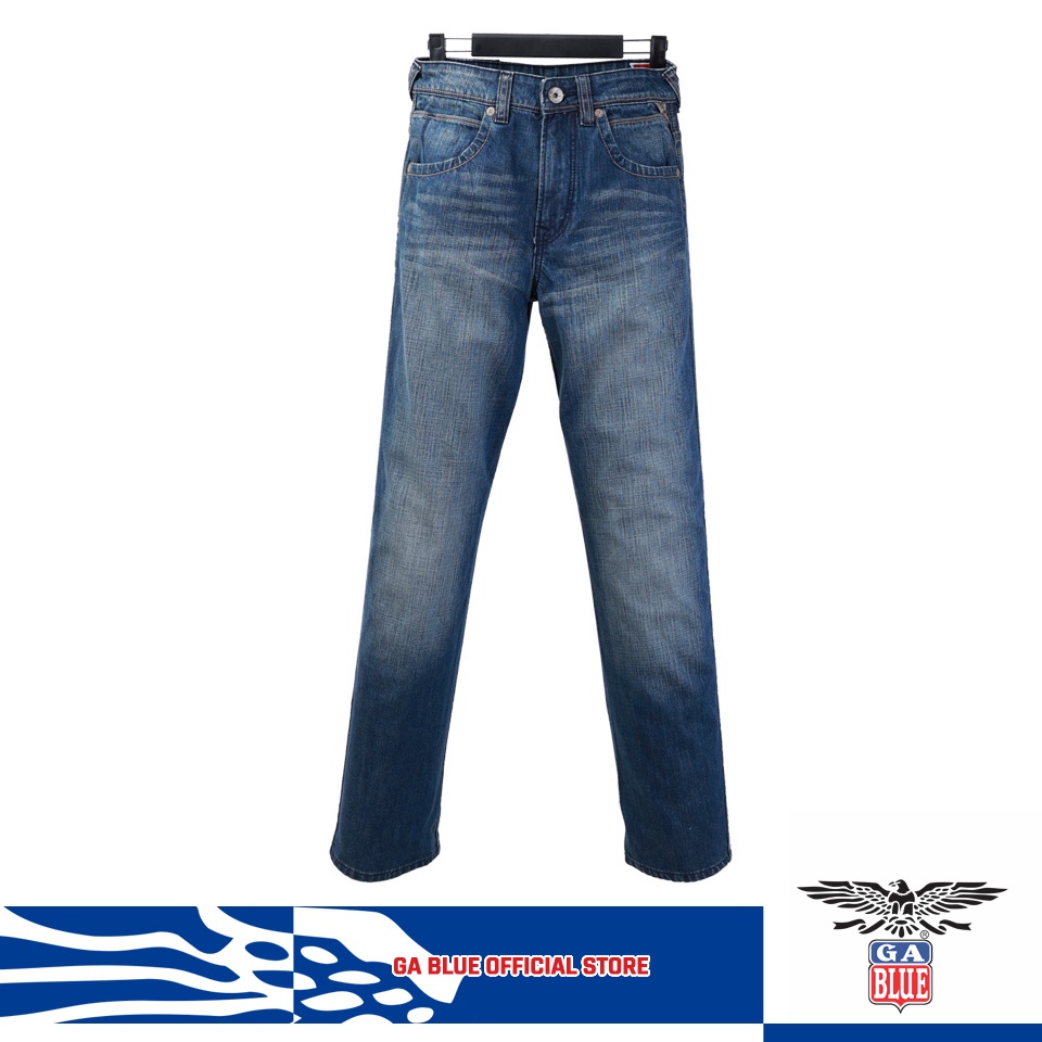 GA Blue 911 Mens Regular Rise Regular Fit Jeans - 1305