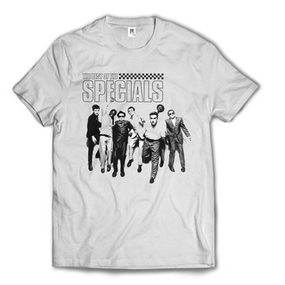 เสื้อผ้าผชThe SPECIAL-Ska British Pop / เสื้อเชิ้ตพรีเมี่ยม / ป้าย MerchCons - สีขาวS-5XL