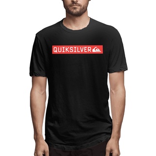 พร้อมส่ง ขายดี เสื้อเชิ้ต คอกลม ผ้าฝ้ายแท้ ลาย Quicksilver Red Box MKofai40MMmeei48S-5XL