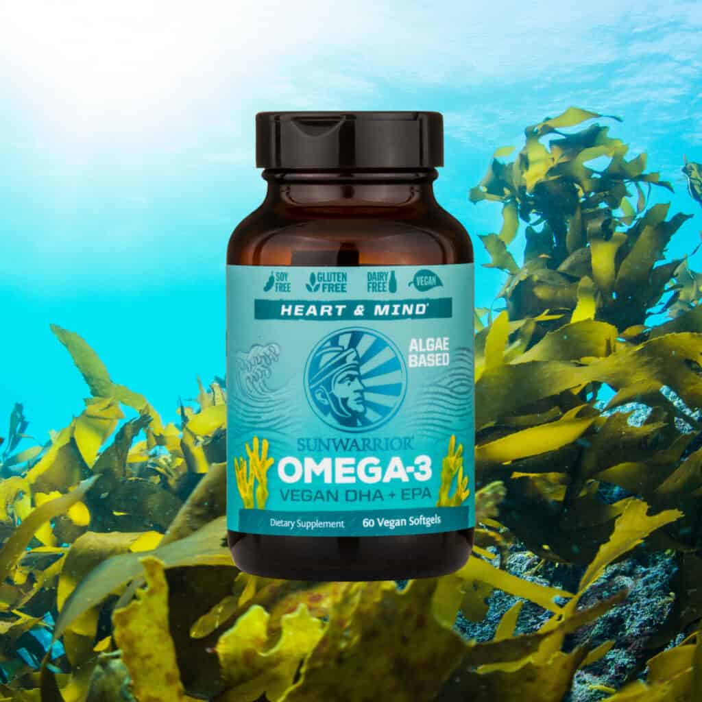 Sunwarrior โอเมก้า-3 จากพืช  มังสวิรัติ, Algae-Based Omega-3, Vegan DHA + EPA, 60 Vegan Softgels