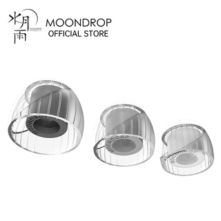 MoonDrop Spring Tips Acoustic waveguide + Double Support Structure Silicone Earphone Ear-Tips MoonDrop Kato(3 pairs)