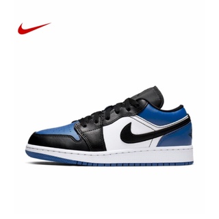 การส่งเสริม แท้จริง NIKE Air Jordan 1 Low Royal Toe blue เตรียมจัดส่ง