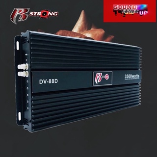 เพาเวอร์แอมป์ติดรถยนต์แรงๆดีๆ R-STRONG รุ่น DV-88D CLASS D กำลังขับ 3500w.MAX สีดำ ซิงค์ครีบ เครื่องเสียงติดรถยนต์