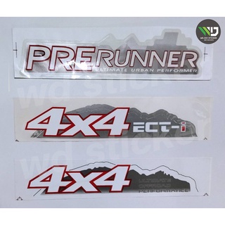 สติกเกอร์ PRERUNNER 4X4 ECT-i OFF ROAD รุ่นแรก สำหรับ TOYOTA VIGO **หากมีข้อสงสัยทักแชทก่อนสั่งซื้อสินค้า**