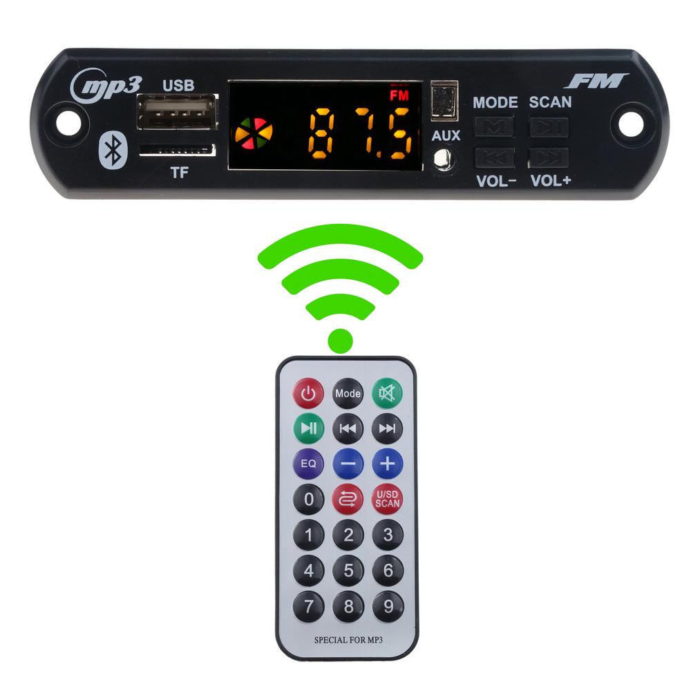 เครื่องเล่น MP 3 ลำโพงบลูทูธ WMA FM AUX อุปกรณ์เสริมสำหรับรถยนต์