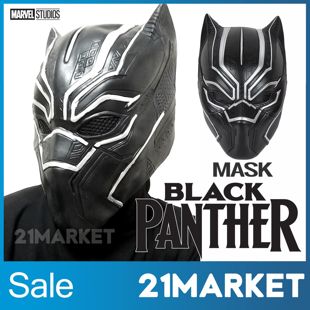 [พร้อมส่งทันที] หน้ากาก แบล็คแพนเธอร์ black panther Head cover Mask หน้ากาก ฮีโร่ เสือดำ คอสเพลย์ สำหรับผู้ใหญ่