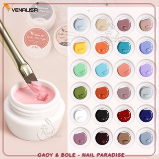 สีเพ้นท์ พร้อมส่งทุกวัน สีทาเล็บ เนื้อMud Gel Venalisa(รหัส V51-V80) UV&amp;LED พร้อมส่ง 5ml สีแน่นมาก สีสวยมาก