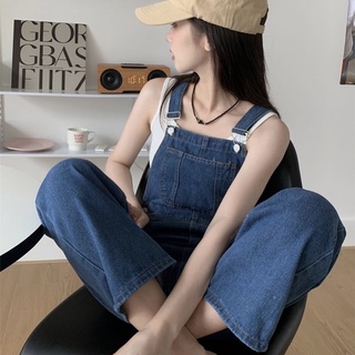 Many Jeans Overalls เอี๊ยมกางเกงยีนส์ขายาวพร้อมส่ง