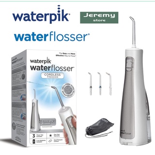 Waterpik WF-03 - เครื่องชลประทานในช่องปาก ไร้สาย ADA ใช้แบตเตอรี่ และพกพาได้ สําหรับการเดินทางและบ้าน