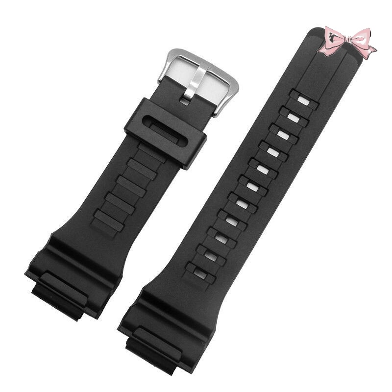 CASIO W-735 W-736 H RUBBER STRAP CASIO W735H W736H W 735H 736H 735 736 สีดําสี