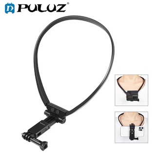 PULUZ Hands Free Lazy Adjustable Neck Holder Hanging Mounting Bracket For GoPro Action Camera Wearable Phone Stand