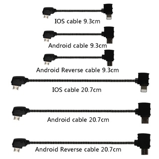 สายเคเบิ้ลข้อมูล Otg รีโมทเชื่อมต่อโทรศัพท์แท็บเล็ต Micro Usb Typec Ios Extend สําหรับ Dji Mavic Mini / Mini Se / Pro / Air / Mavic 2