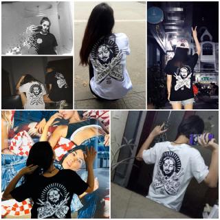 FL พร​้​อ​มส่ง เสื้อยืดลายการ์ตูน Pharaoh Retro Hip-hop Oversize