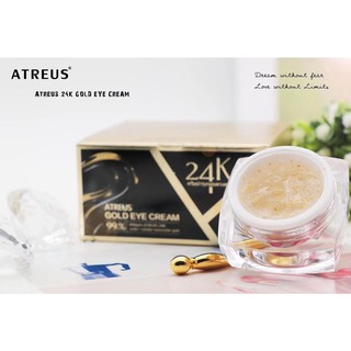 ATREUS 24K GOLD EYE CREAM 99.9% 30g. ครีมบำรุงรอบดวงตา ลดริ้วรอย ลดรอยคล้ำ ลดอาการบวมน้ำบริเวณผิวรอบดวงตา