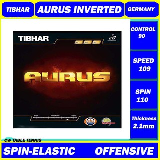 Tibhar Aurus ปิงปองยาง ยืดหยุ่น 2.1 มม. ผลิตในประเทศเยอรมนี