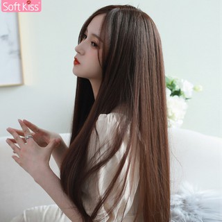 Softkiss วิกผมตรงยาว วิกผมปลอม ผู้หญิง มีให้เลือก3สี ฟรีตาข่…