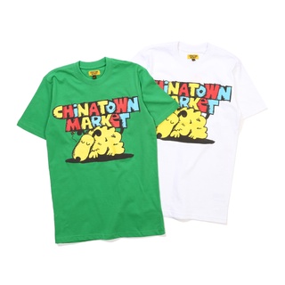 เสื้อยืดแขนสั้น ผ้าฝ้าย พิมพ์ลาย CHINATOWN MARKET แฟชั่นสําหรับผู้ชาย