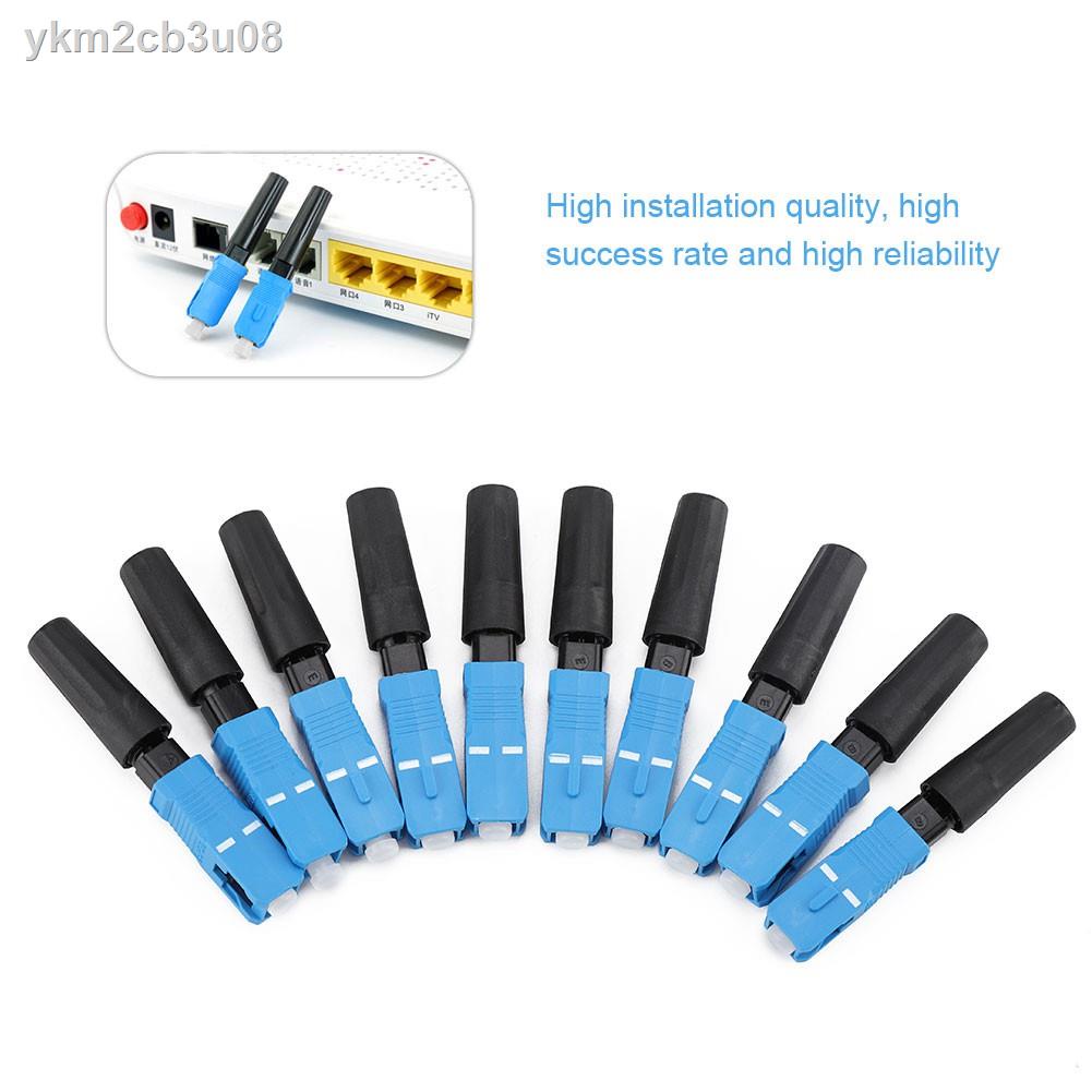 100pcs Embedded SC Optic Fiber Quick Fast Connector Adapter for FTTH ...