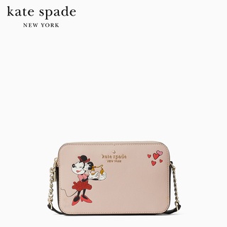 KATE SPADE NEW YORK DISNEY X KATE SPADE NEW YORK MINNIE DOUBLE-ZIP CROSSBODY WLR00297 กระเป๋าสะพายข้าง