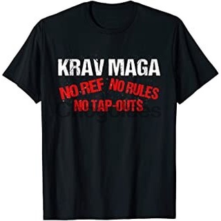 เสื้อยืด พิมพ์ลาย Krav Maga No Refs No Rules แฟชั่นฤดูร้อนS-5XL