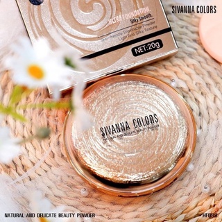 SIVANNA COLORS Natura and Delicate Powder HF689 แป้งก้นหอย แป้งพัฟ