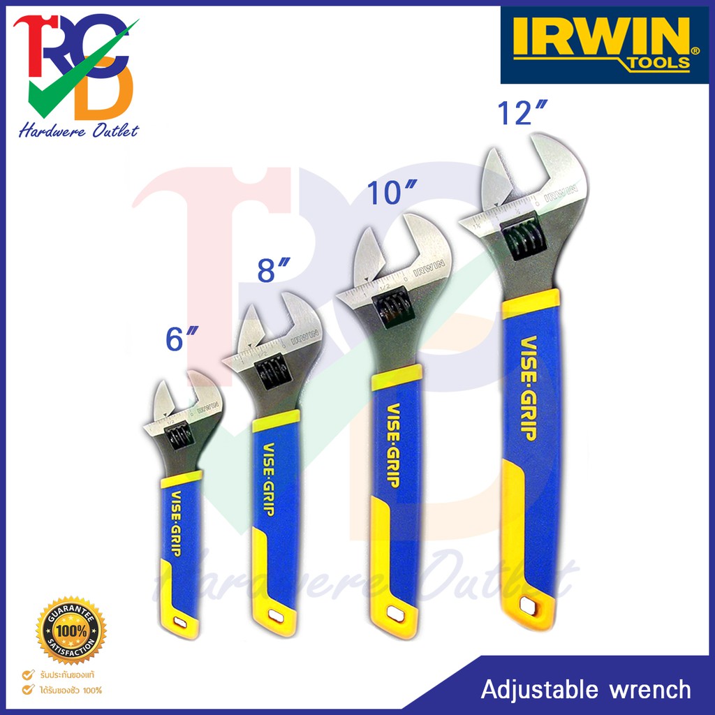 IRWIN Vise-Grip ประแจเลื่อน มีสเกลวัดค่า พร้อมด้ามจับ Pro Touch ของแท้ 100%