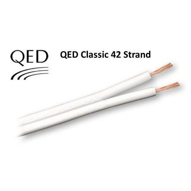 QED 42 Strand Speaker Cable เหมาะทำเป็นสาย Surround หรือ เครื่องเสียงชุดเล็ก [ราคาต่อเมตร]