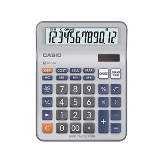 คาสิโอ เครื่องคิดเลข รุ่น DC-12M Casio DC-12M calculator