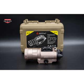ของแต่ง อุปกรณ์เสริม ไฟฉาย (โหมดกระพริบไฟ) Sotac XH-35 SD-72 TAN