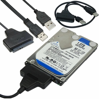 อะแดปเตอร์แปลงสายเคเบิ้ล USB 2.0 เป็น SATA สําหรับฮาร์ดดิสก์ 2.5 3.5 SATA HDD ☆Jfsmartjoy