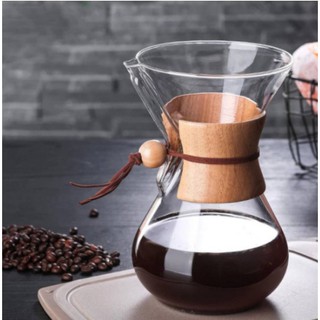 แก้วกาแฟ แก้วรองกาแฟดริป ดริปเปอร์ ปริมาตร 400ml-600ml-800ml**พร้อมส่ง**