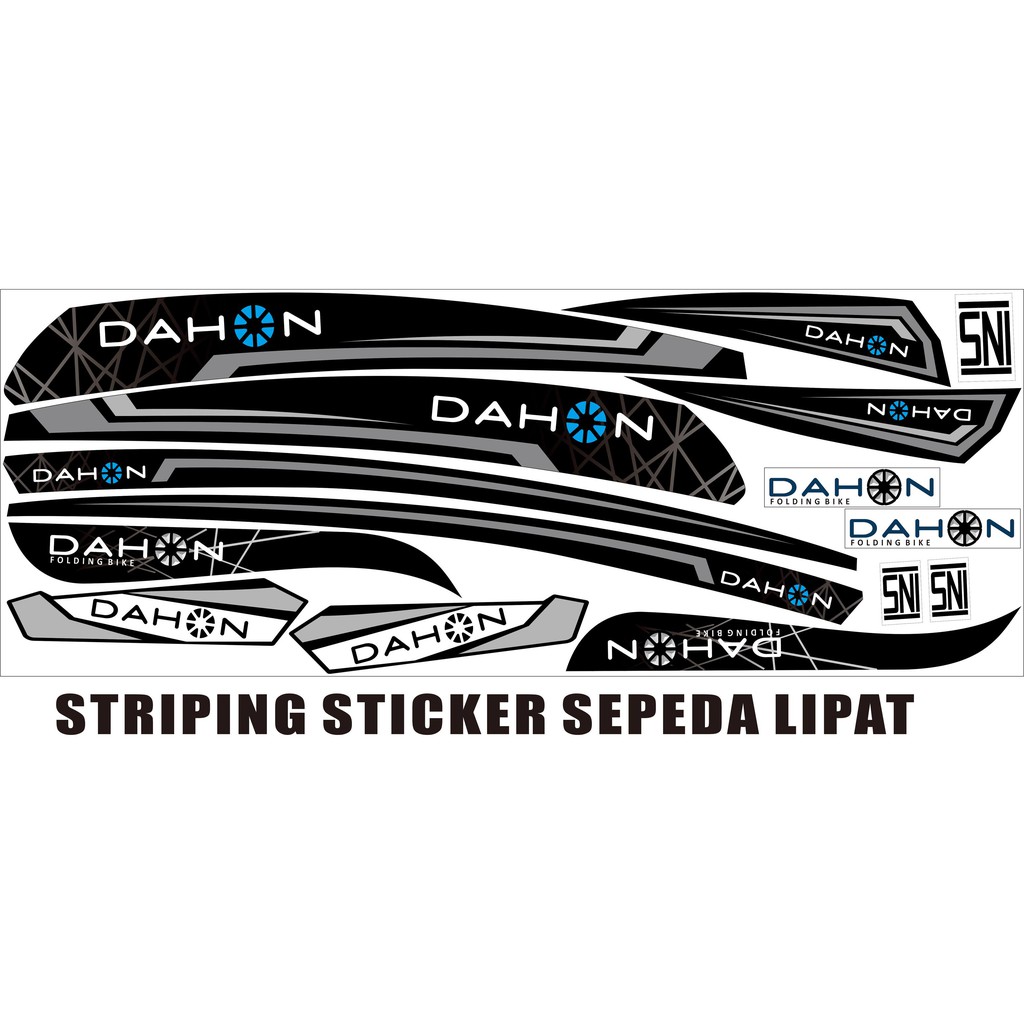 VARIATIONS ON UNIVERSAL DAHON BIKE STICKER FOLDING BIKE STICKER