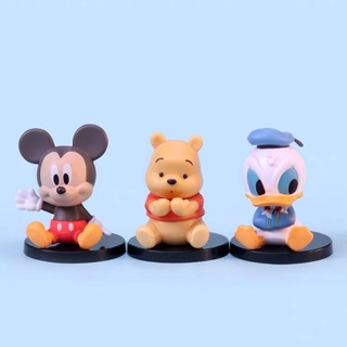 เซ็ต 3 โมเดล พูห์ หมีพูห์ มิคกี้เมาส์ โดนัลดั๊ก pooh Mickey mouse donalduck