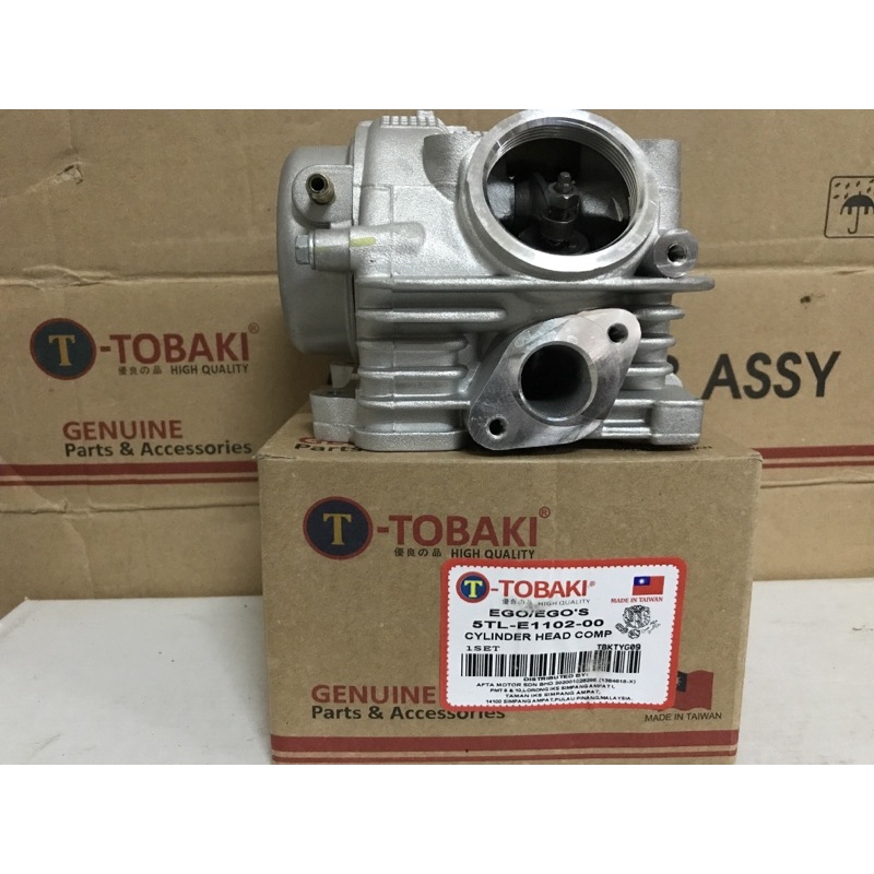 YAMAHA EGO EGOS CYLINDER HEAD COMP SET TOBAKI STD DAN RACING (หัว kosong datang valve racing aje)
