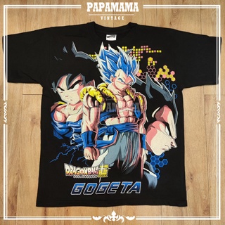 เสื้อยืดผ้าฝ้ายพิมพ์ลายขายดี [ DRAGON BALL Kai ] GOGETA ดราก้อนบอล เสื้อการ์ตูน papamama vintage