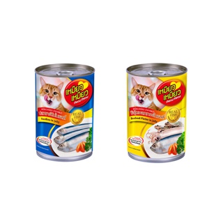 เหมียว เหมียว Meow Meow อาหารกระป๋องแมว ขนาด 400g (6รส)