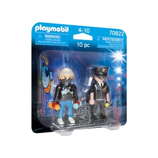 Playmobil 70822 DuoPack Policeman and Street Artist แอ็คชั่นฟิกเกอร์ ดูโอ้ ตำรวจและศิลปินข้างถนน