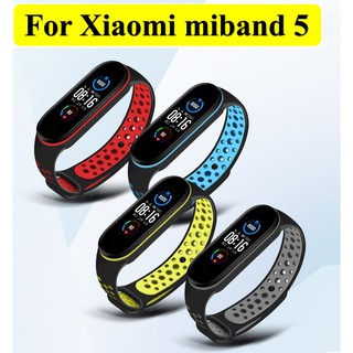 สายนาฬิกา Xiaomi Mi band 5 Soft Silicone Band Strap for Mi5 Sports strap for Xiaomi band 5