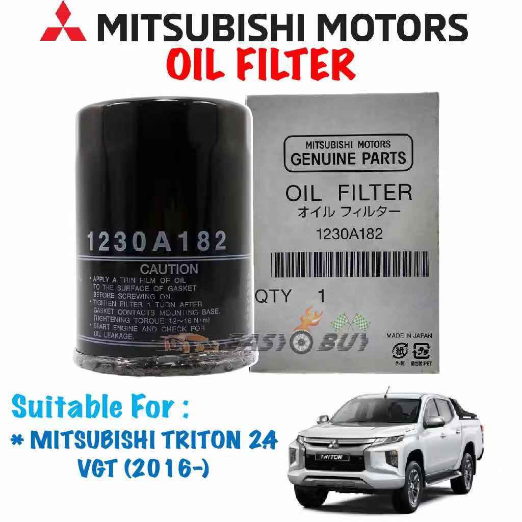 กรองน้ํามันเครื่อง Mitsubishi Triton 2.4 Mivec VGT 2016 1230A182 KL1-KL3 AIRTREK ASX GRANDIS (1230A1